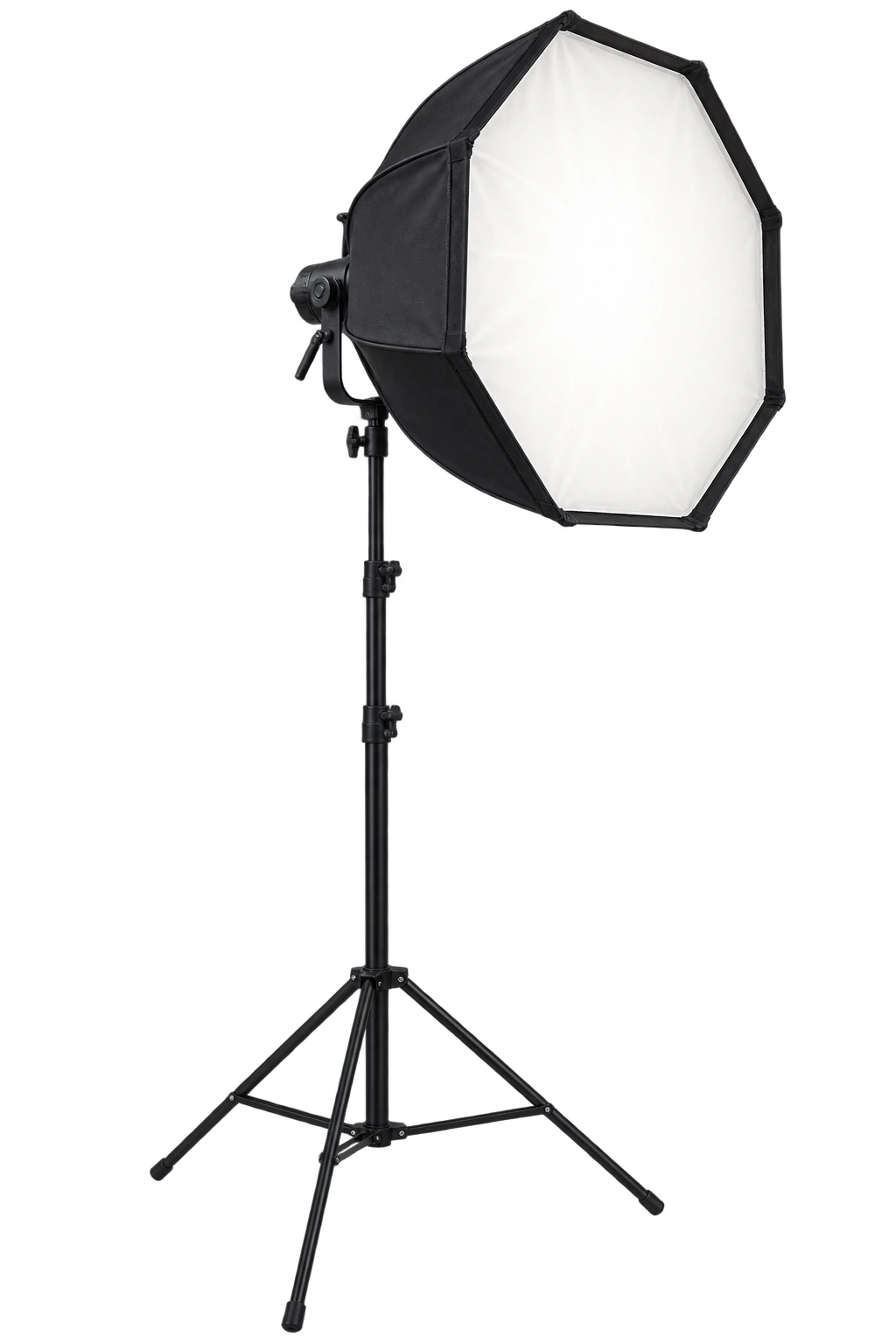 Octabox key light on a studio stand